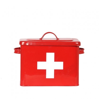 LABEL51 Opbergblik EHBO - Rood - Metaal
