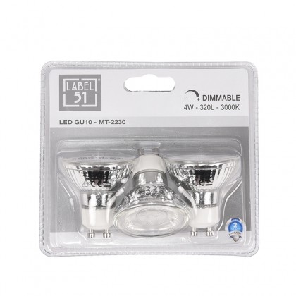 LABEL51 Lichtbron GU10 - Glas