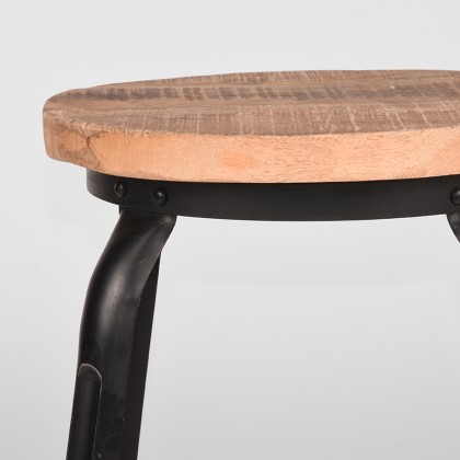 LABEL51 Kruk Delhi - Zwart - Mangohout