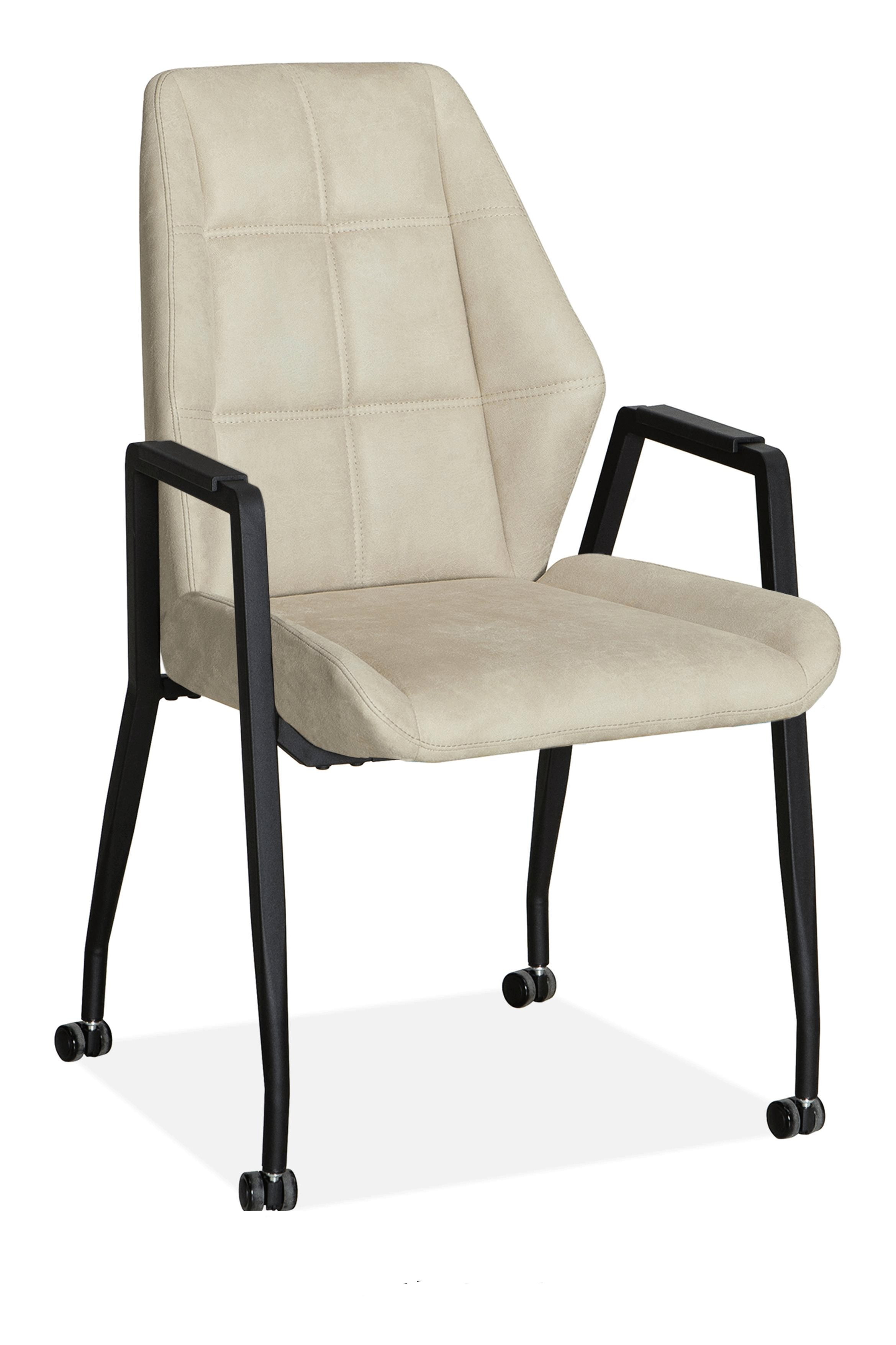 Albany eetkamerstoel (met wieltjes)