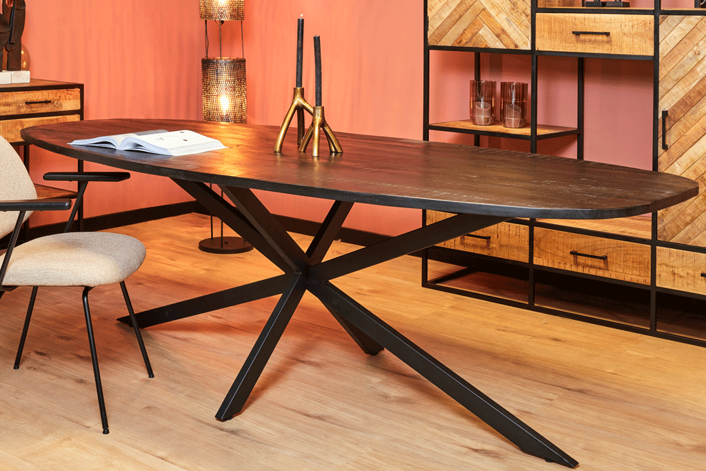 Elegance eettafel zwart