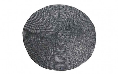 Carpet Jute round 120x120 cm - grey