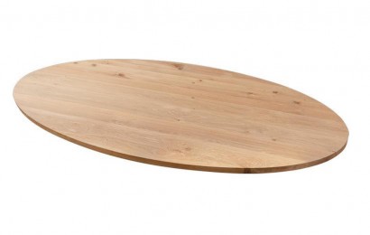 Eiken tafelblad ovaal