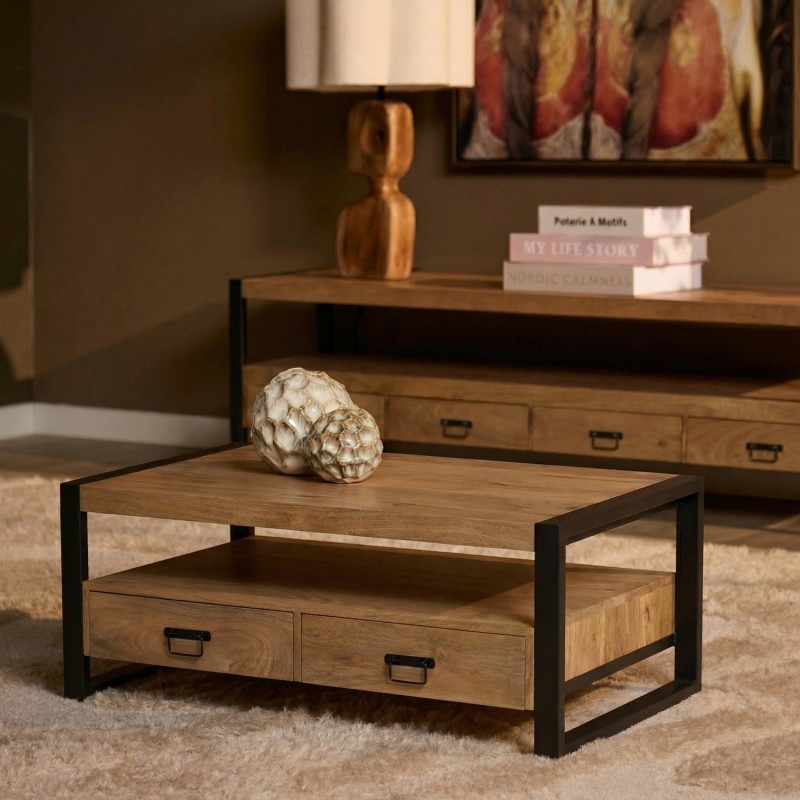 Britt salontafel met vier lades